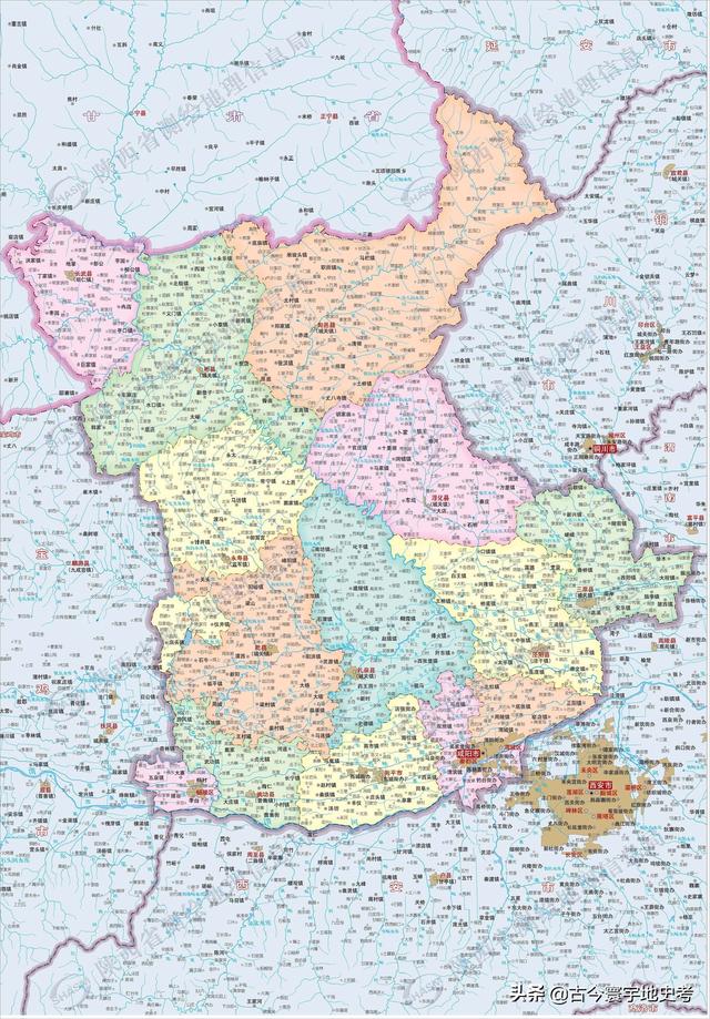 陕西省地图介绍简略（陕西省各市县地图）(168)