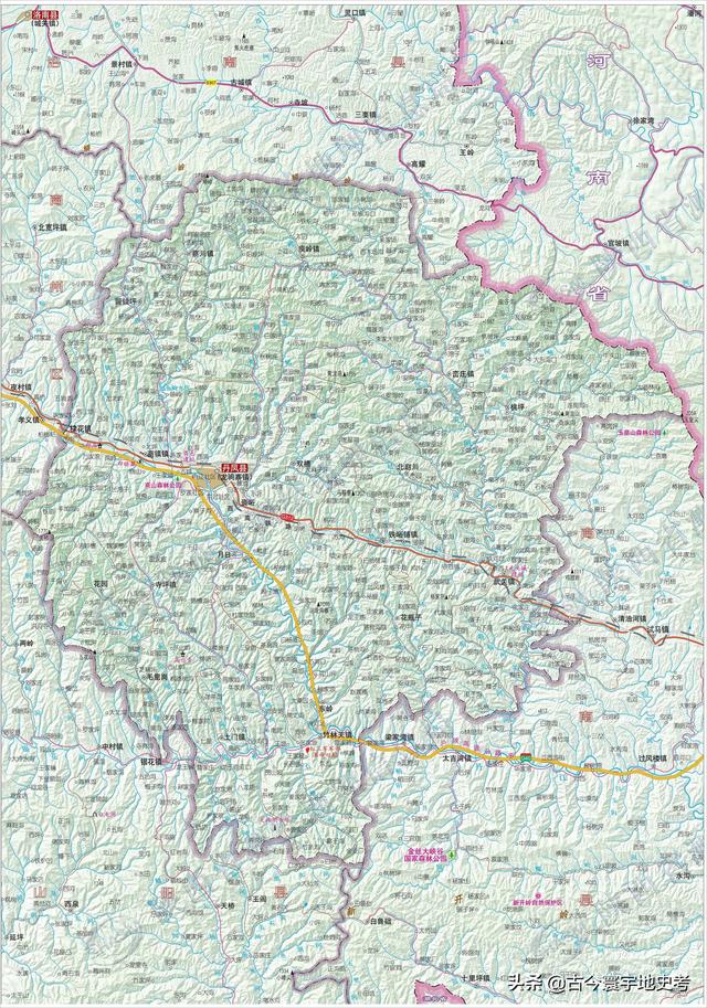 陕西省地图介绍简略（陕西省各市县地图）(145)