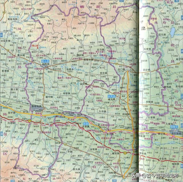 陕西省地图介绍简略（陕西省各市县地图）(34)