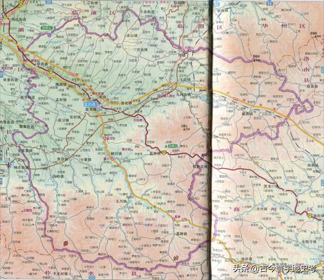 陕西省地图介绍简略（陕西省各市县地图）(11)