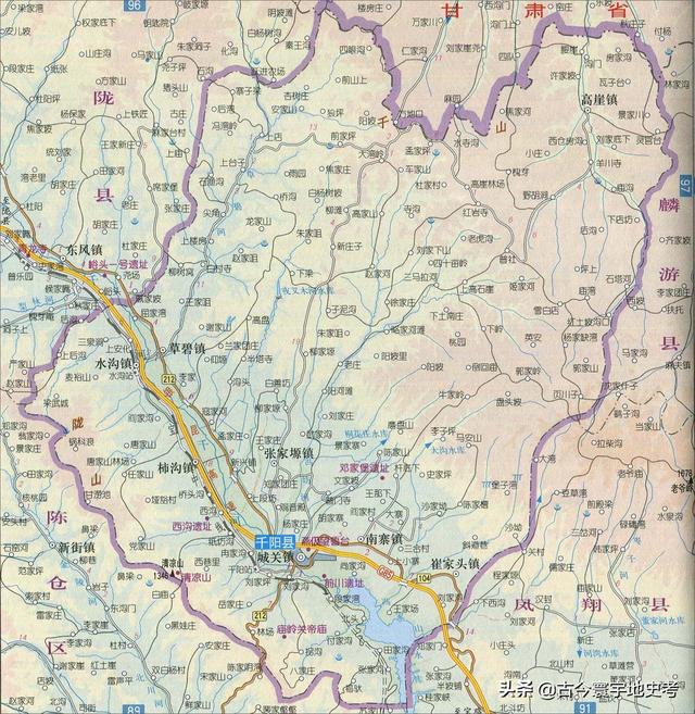 陕西省地图介绍简略（陕西省各市县地图）(35)