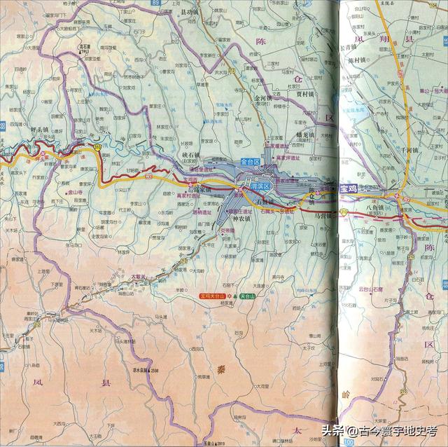 陕西省地图介绍简略（陕西省各市县地图）(30)