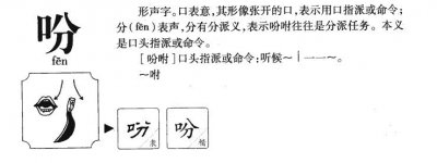 ​吩咐的吩组词（吩咐的吩什么意思）
