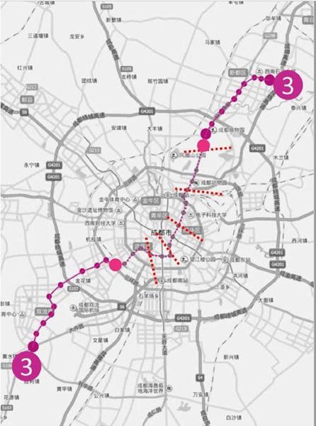 成都市三号地铁线时间表（成都地铁3号线二三期车站正式亮相）(1)