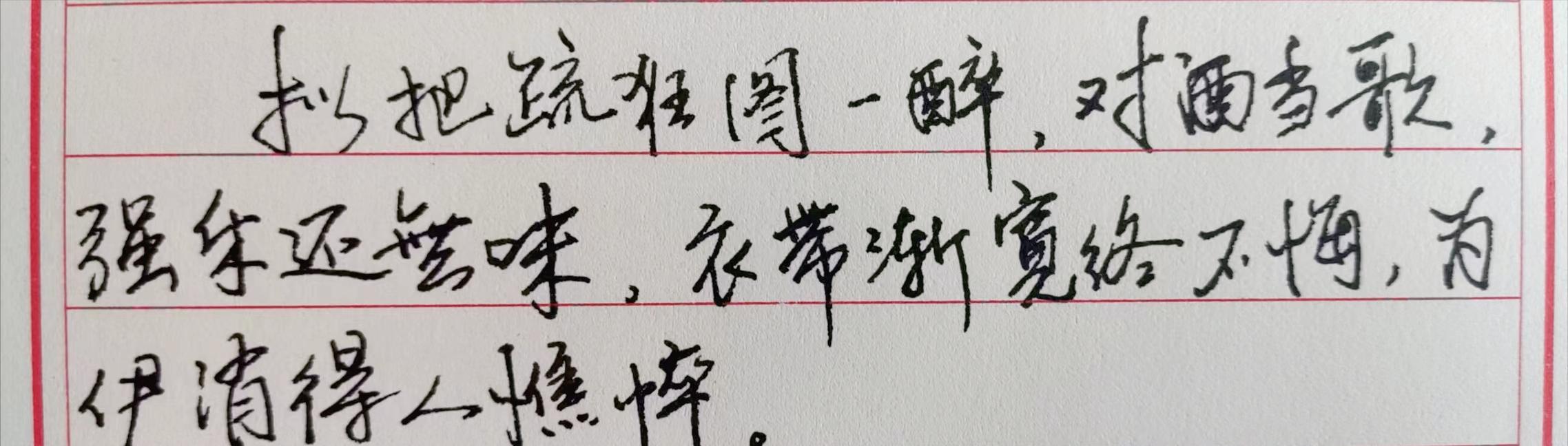 宽衣解带终不悔下一句是什么（为伊消得人憔悴）(3)