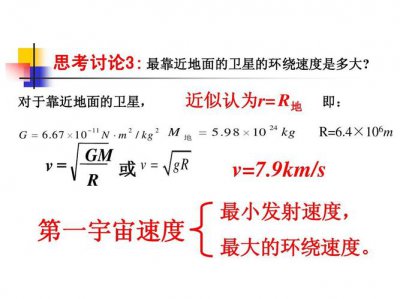 ​第一宇宙速度公式（第一宇宙速度表达式是什么）