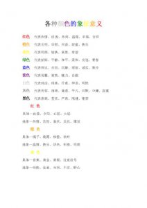 ​各种颜色代表的寓意（各种颜色代表的寓意解析）