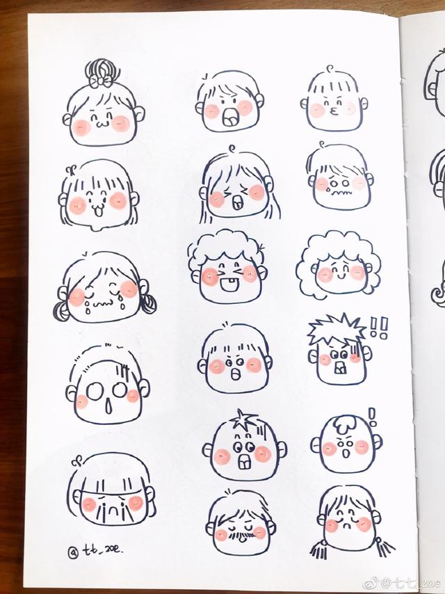 超级好看简易头像可爱卡通简笔画（各种简笔画小头像）(2)