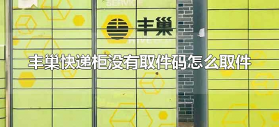 ​丰巢快递柜没有取件码怎么取件（丰巢快递柜没有取件码可以取件吗）