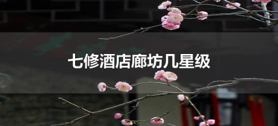 ​七修酒店廊坊几星级（廊坊七修酒店是几星级?）