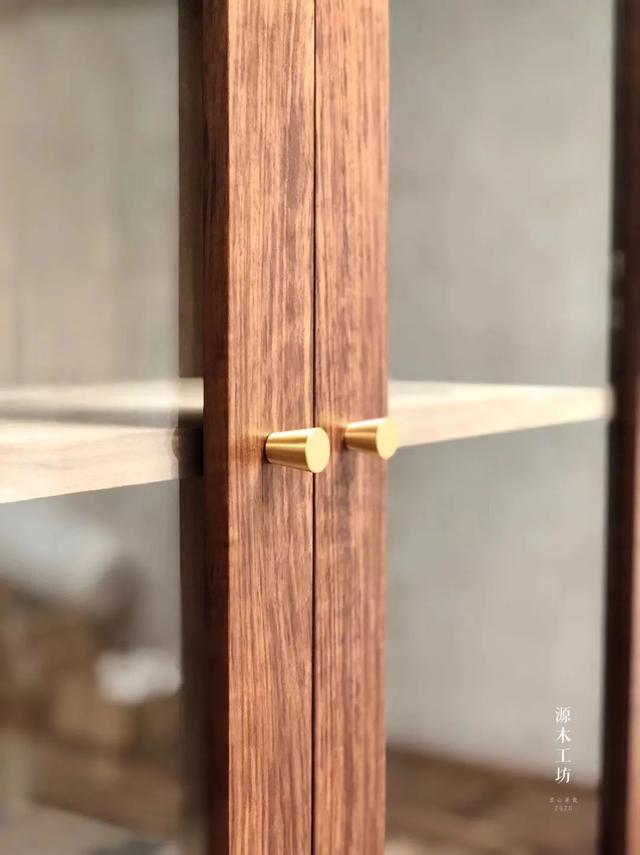 极简轻奢黑胡桃木实木家具（共生形态越朴素越高级极简黑胡桃木定制家具）(23)