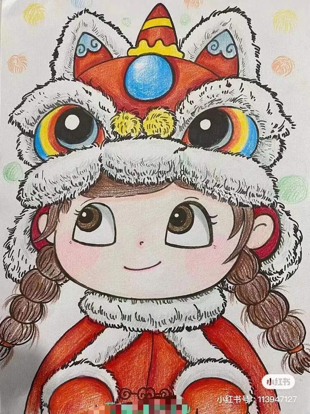 简单而又漂亮的元旦画（60张童趣十足的元旦）(12)