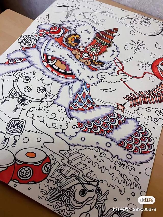 简单而又漂亮的元旦画（60张童趣十足的元旦）(14)