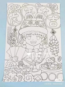 ​简单而又漂亮的元旦画（60张童趣十足的元旦）