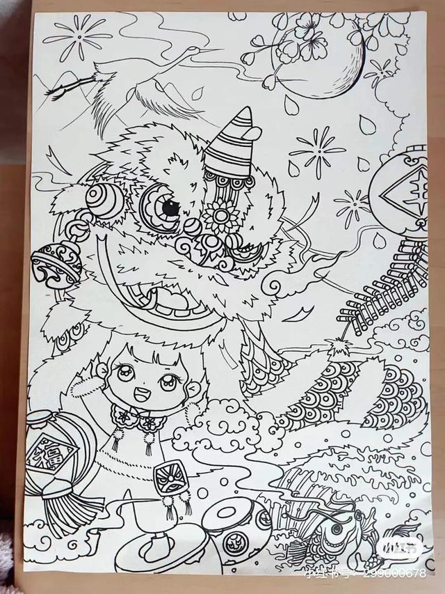 简单而又漂亮的元旦画（60张童趣十足的元旦）(13)