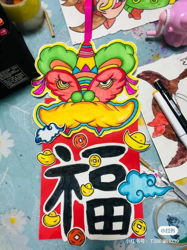 简单而又漂亮的元旦画（60张童趣十足的元旦）(35)