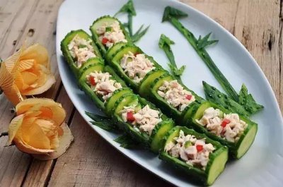 ​简单素凉菜拼盘（教你做凉菜拼盘）