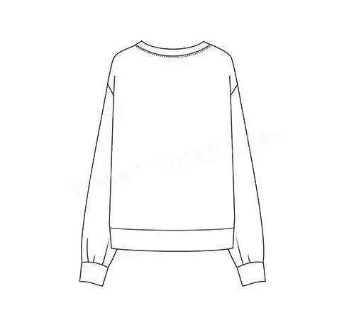 服装平面款式图画法（款式设计服装款式图正背面）(30)