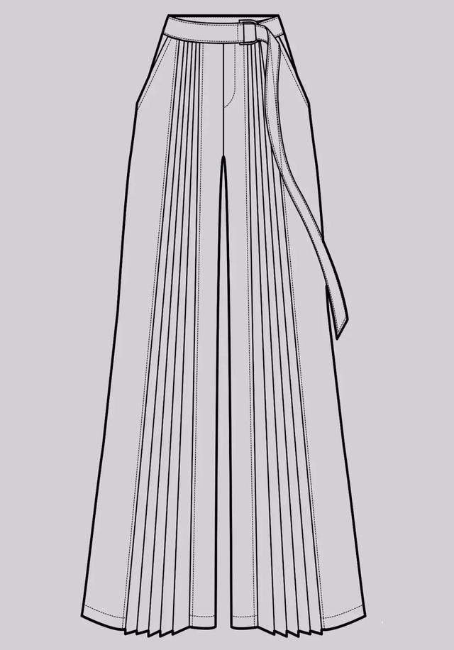服装平面款式图画法（款式设计服装款式图正背面）(60)