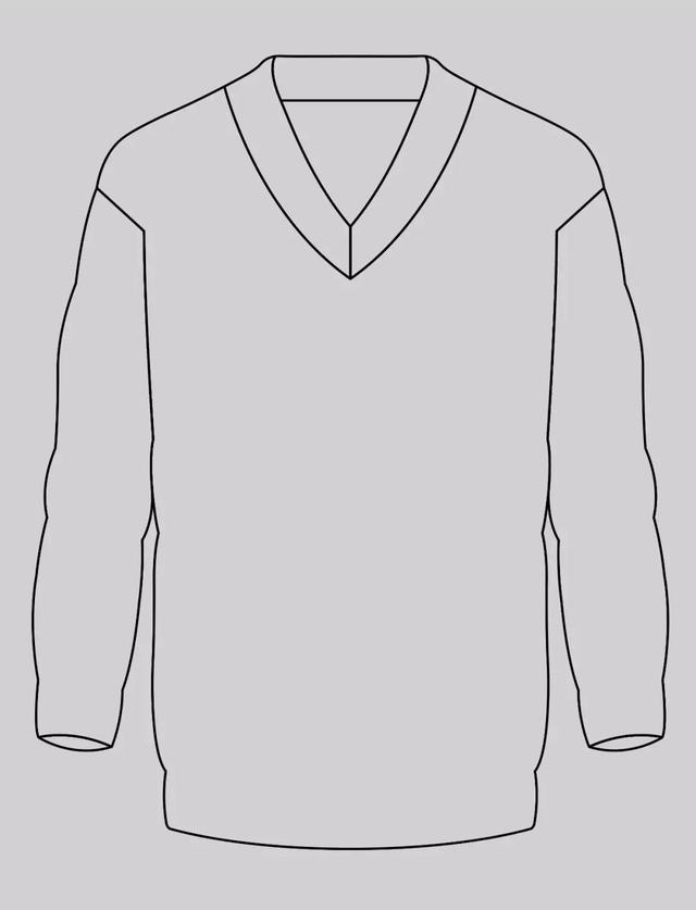 服装平面款式图画法（款式设计服装款式图正背面）(53)