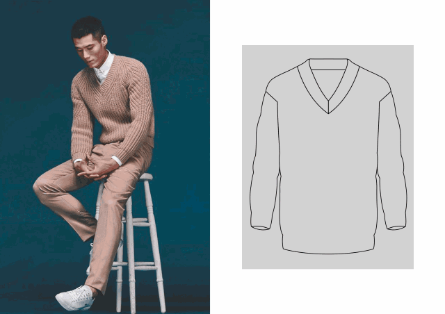 服装平面款式图画法（款式设计服装款式图正背面）(52)