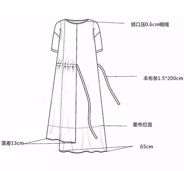 服装平面款式图画法（款式设计服装款式图正背面）(42)