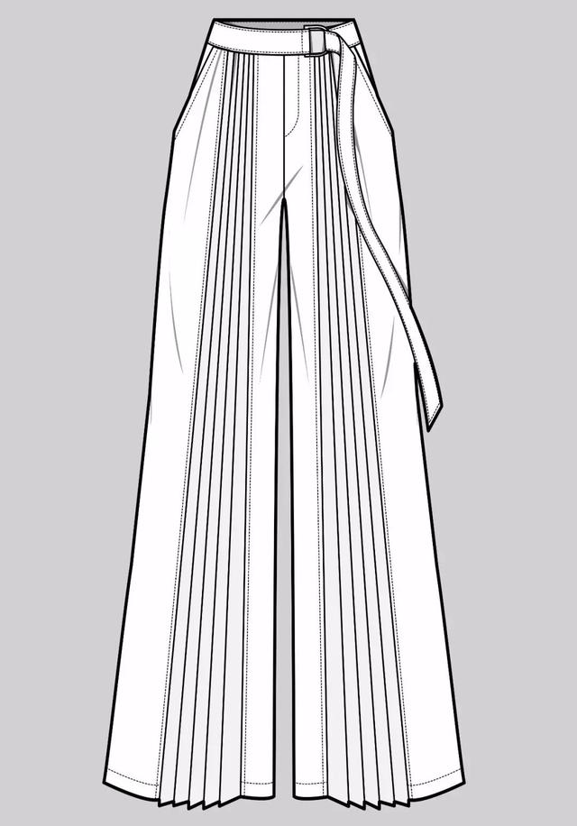 服装平面款式图画法（款式设计服装款式图正背面）(61)