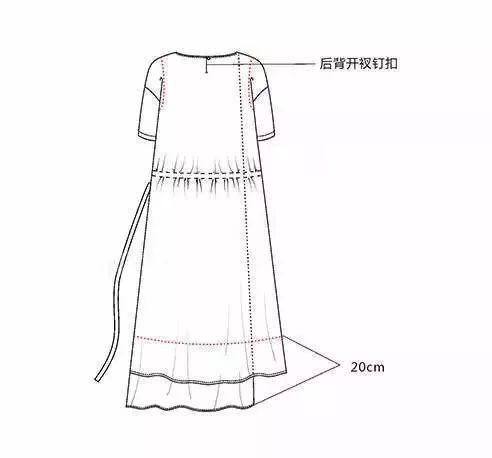 服装平面款式图画法（款式设计服装款式图正背面）(43)