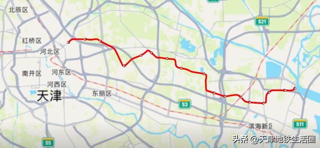 津滨轻轨9号线有哪些站点（津滨双城间第二条地铁）(1)