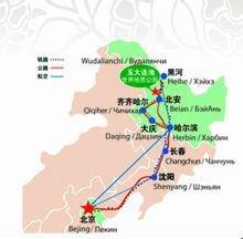 东北主要旅游景点分布图（东北十个风景名胜区）(22)