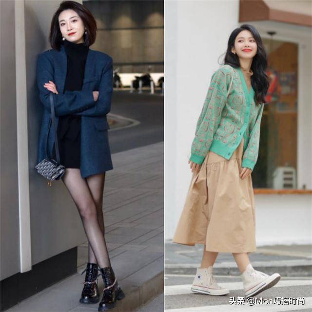 匡威高帮帆布鞋冬天搭配女装（初春来一双匡威靴）(3)