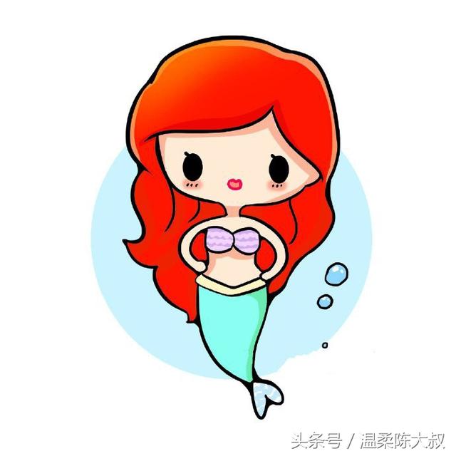 美人鱼怎么画简笔画又漂亮又可爱（一步一步教你画美人鱼）(27)