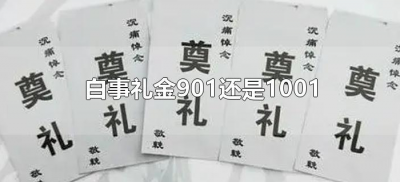 ​白事礼金901还是1001（丧事礼金给901还是1001）