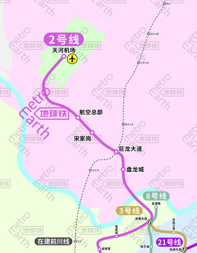 武汉轨道交通线路图最新（武汉轨道交通运营）(6)
