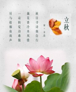 ​立秋的诗，我国古典诗歌关于夕阳和秋天的诗句有哪些？