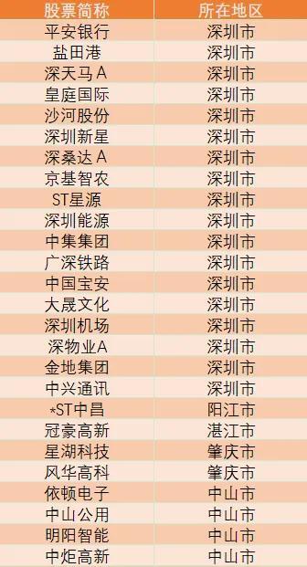 广东省前100上市公司（广东上市公司总名单）(6)