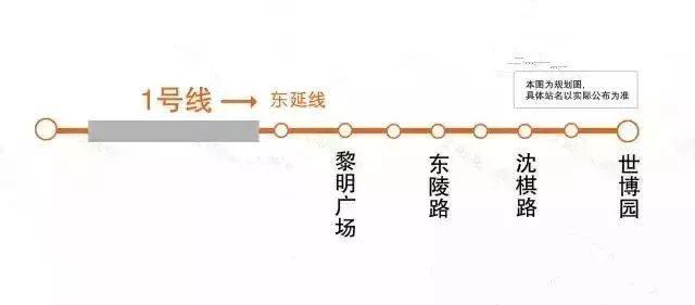 沈阳地铁一号线东延线站点线路图（沈阳地铁又有新部署啦）(8)