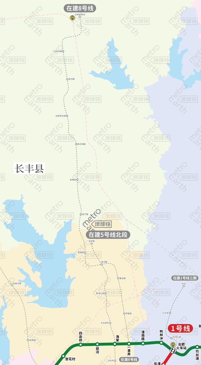 合肥25条轨道交通线路图（合肥轨道交通运营）(9)