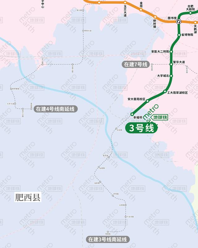 合肥25条轨道交通线路图（合肥轨道交通运营）(6)