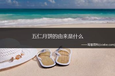 ​五仁月饼的由来是什么