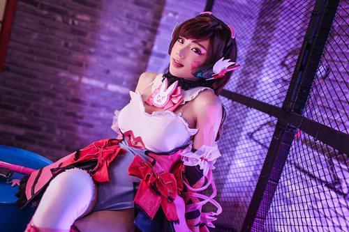 黑蜘蛛合集cos（超可爱的黑猫D.va）(7)