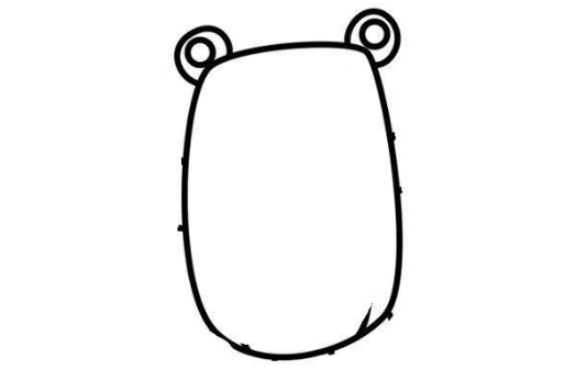 冬眠熊简笔画,熊的简笔画图2