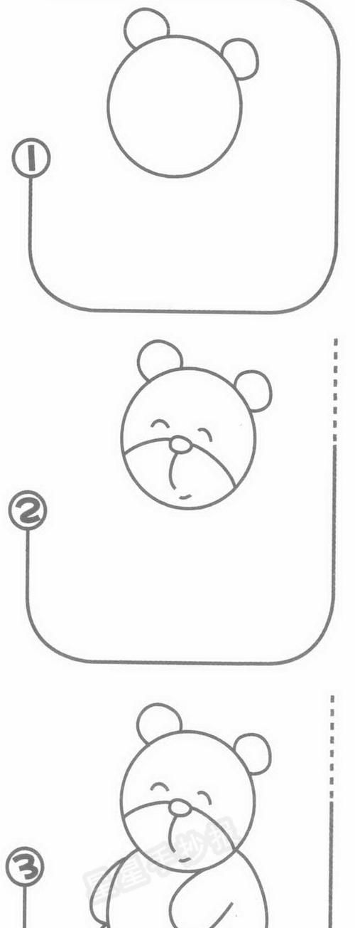 熊的简笔画怎么画?