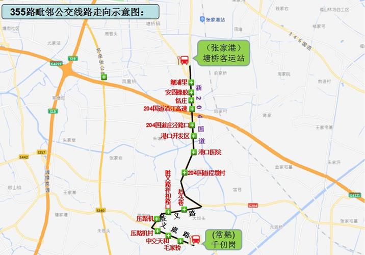 2、张家港——南桥——海澄——西港——常熟