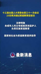 ​家庭教育促进法表决通过的感想(家庭教育促进法ppt课件)