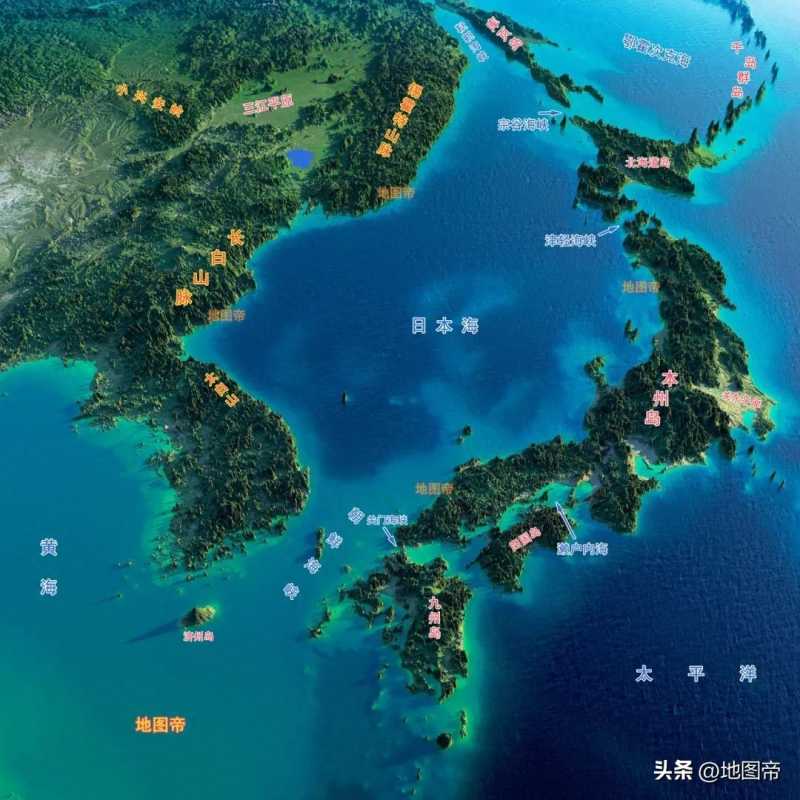 朝鲜地图(中国有哪八个海上邻国？)