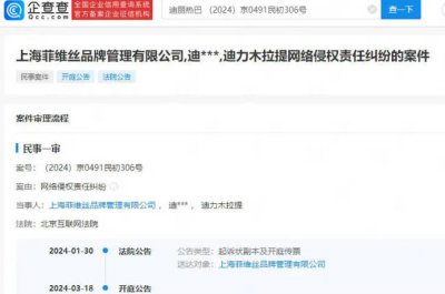 ​迪丽热巴起诉内衣公司侵权 将于举证期满3日后开庭