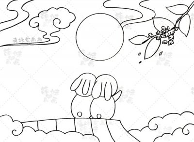 ​中秋手抄报图片大全图片很简单（中秋手抄报图画简单易画）
