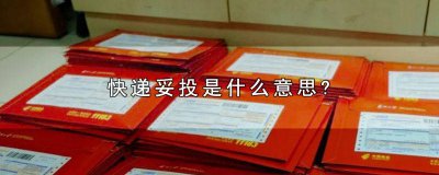 ​快递已妥投是什么意思 什么叫快递妥投