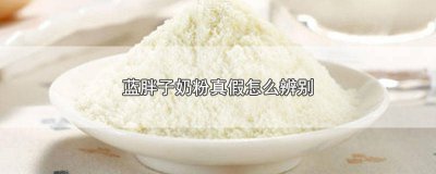 ​蓝胖子奶粉真假怎么辨别